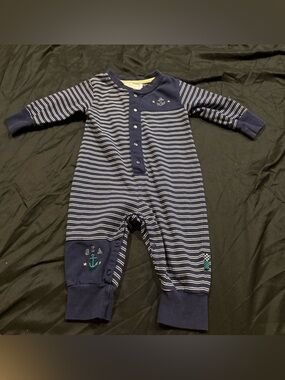 Vintage Gymboree Layette Sea and Anchor One Piece - Size 3-6 Months - 1998